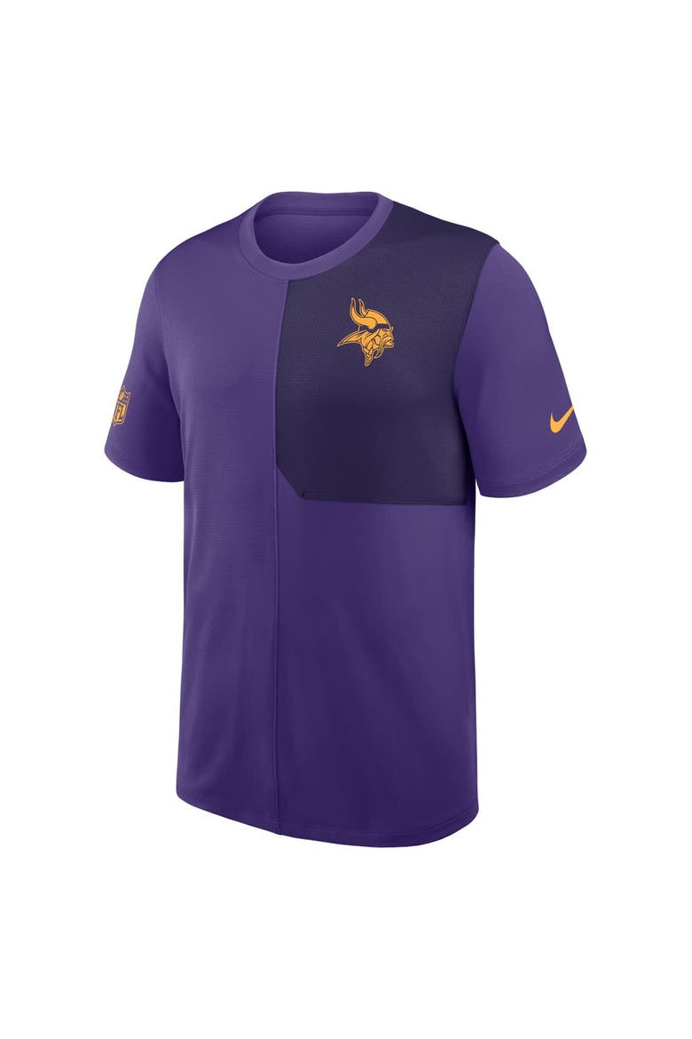Men's Nike Purple Minnesota Vikings Sideline UV Performance Coach Shirt, Alternate, color, Purple