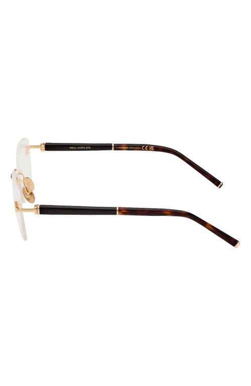 Tom Ford 56mm Rectangular Optical Glasses In Multi