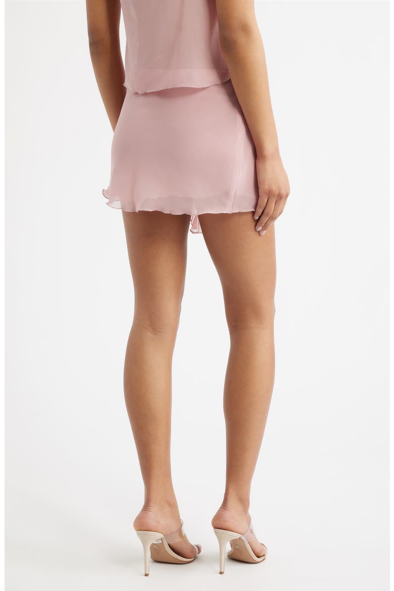 Rose Detail Miniskirt, Alternate, color, BABY PINK