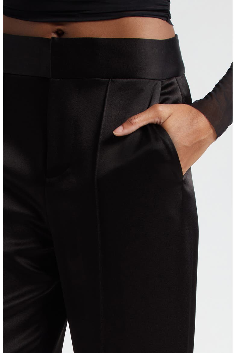 Dylan High Waist Wide Leg Pants, Alternate, color, BLACK