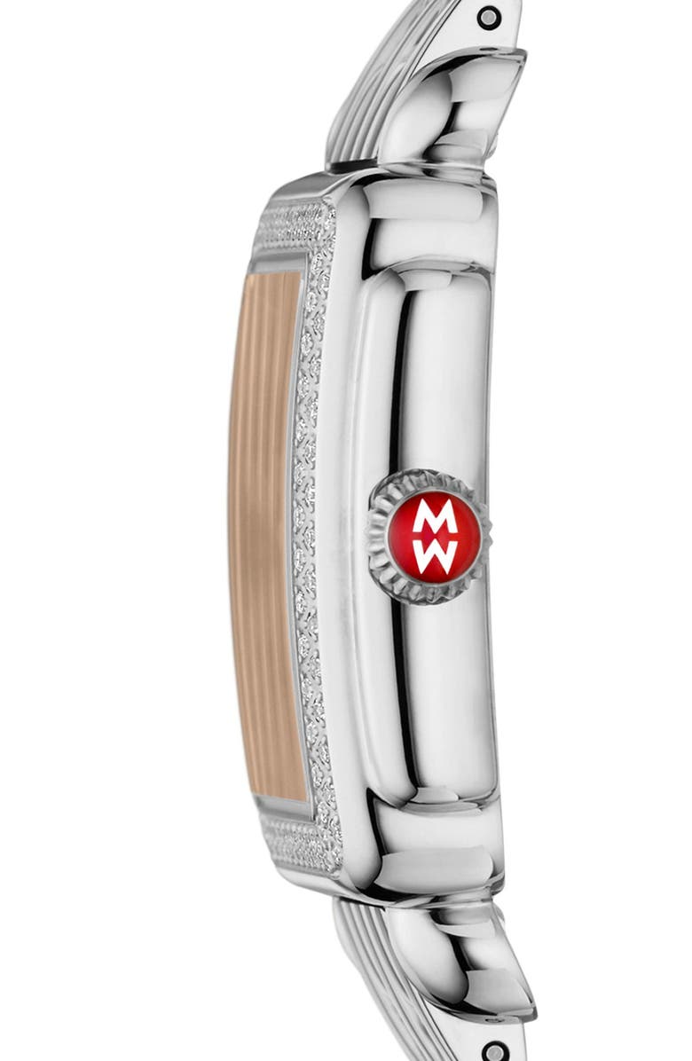 MICHELE 'Deco 16 Diamond' Diamond Dial Watch Case, 29mm x 31mm, Alternate, color,
