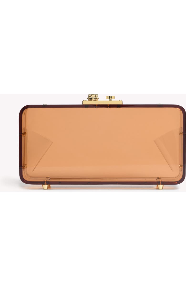 Gianvito Rossi Valì Plexi Clutch, Main, color, Metallic Gold Plexi