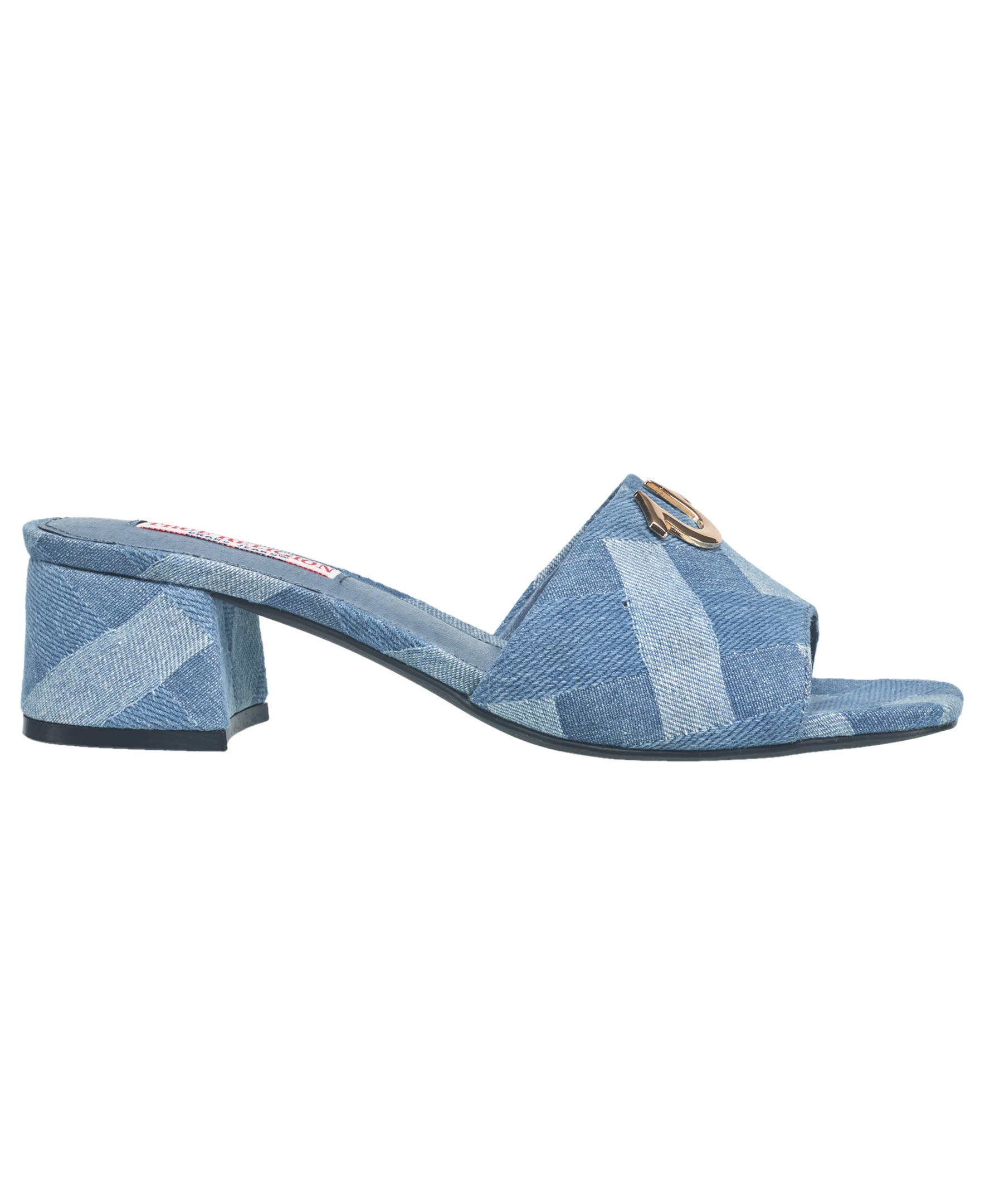 Single Strap Logo Block Heel - image 4