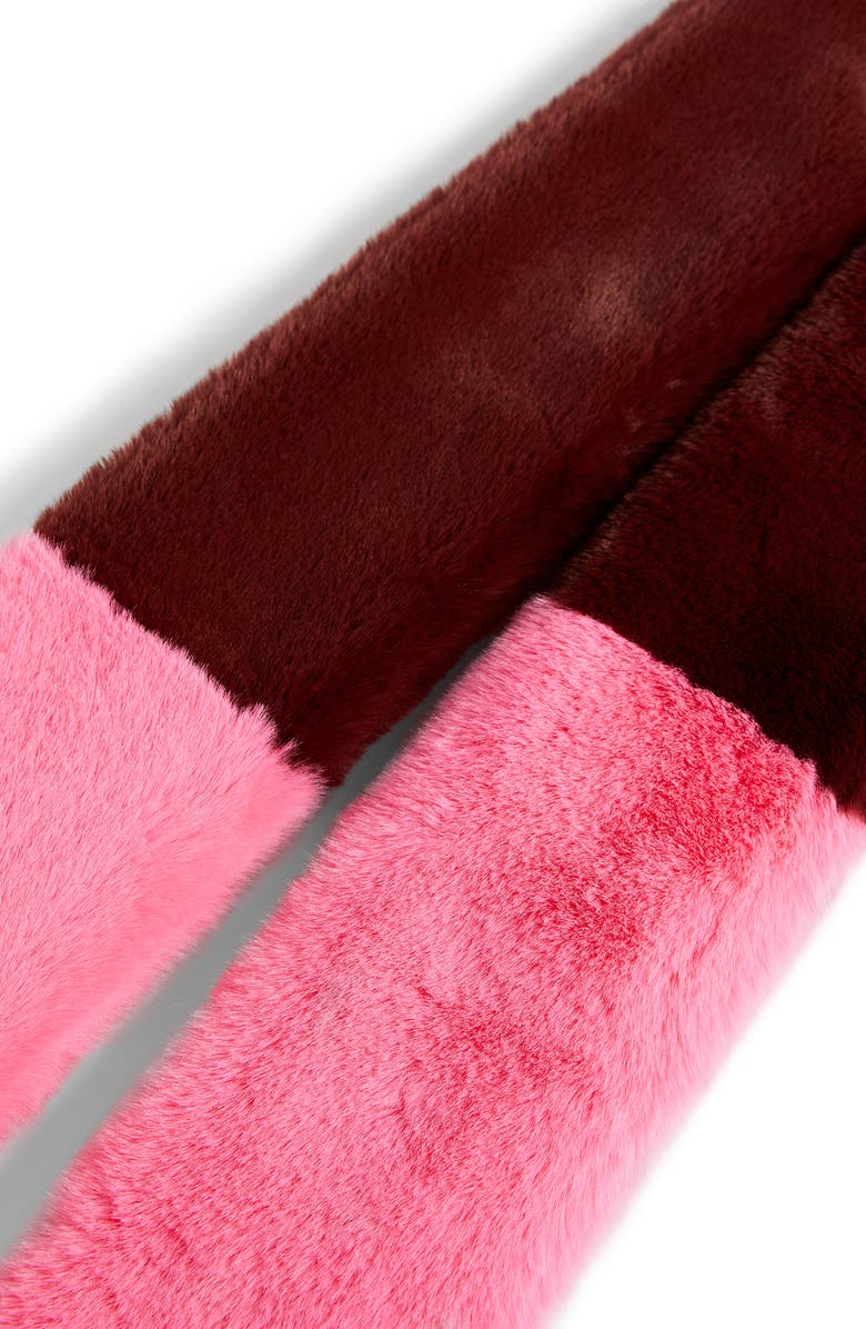 Ted Baker London Flis Colorblock Faux Fur Scarf, Alternate, color, 