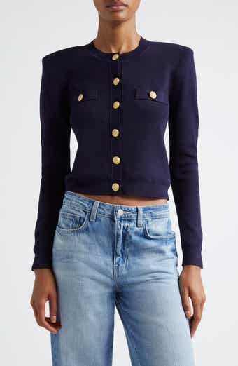 L'AGENCE Toulouse Crewneck Cardigan