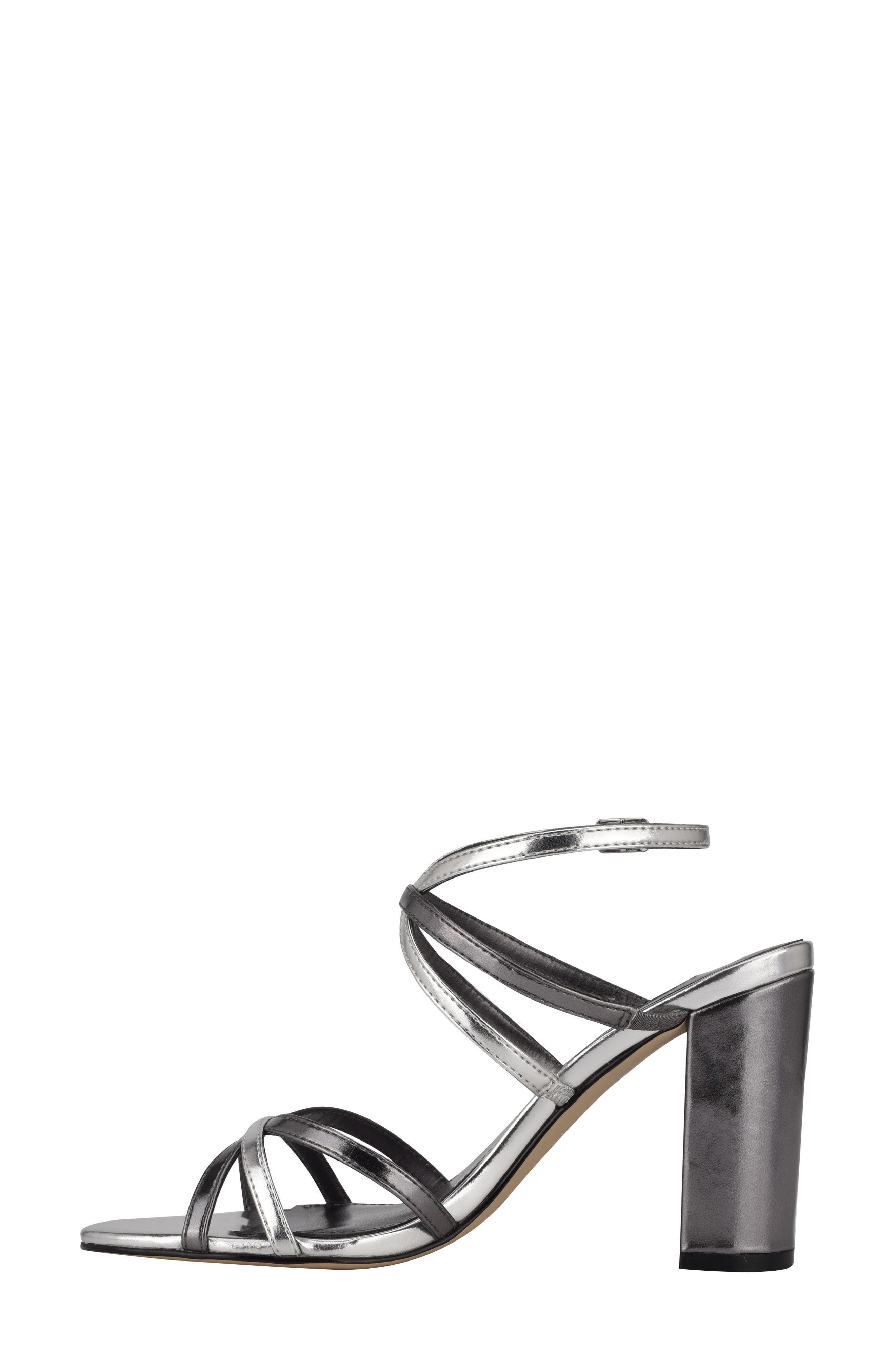 Obvi Strappy Sandal, Alternate, color, PEWTER/ SILVER