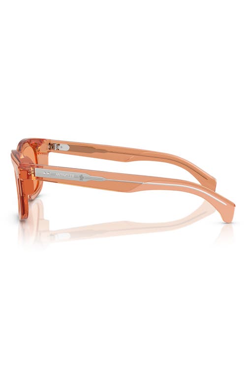 Moncler Claro 51mm Polarized Square Sunglasses In Orange
