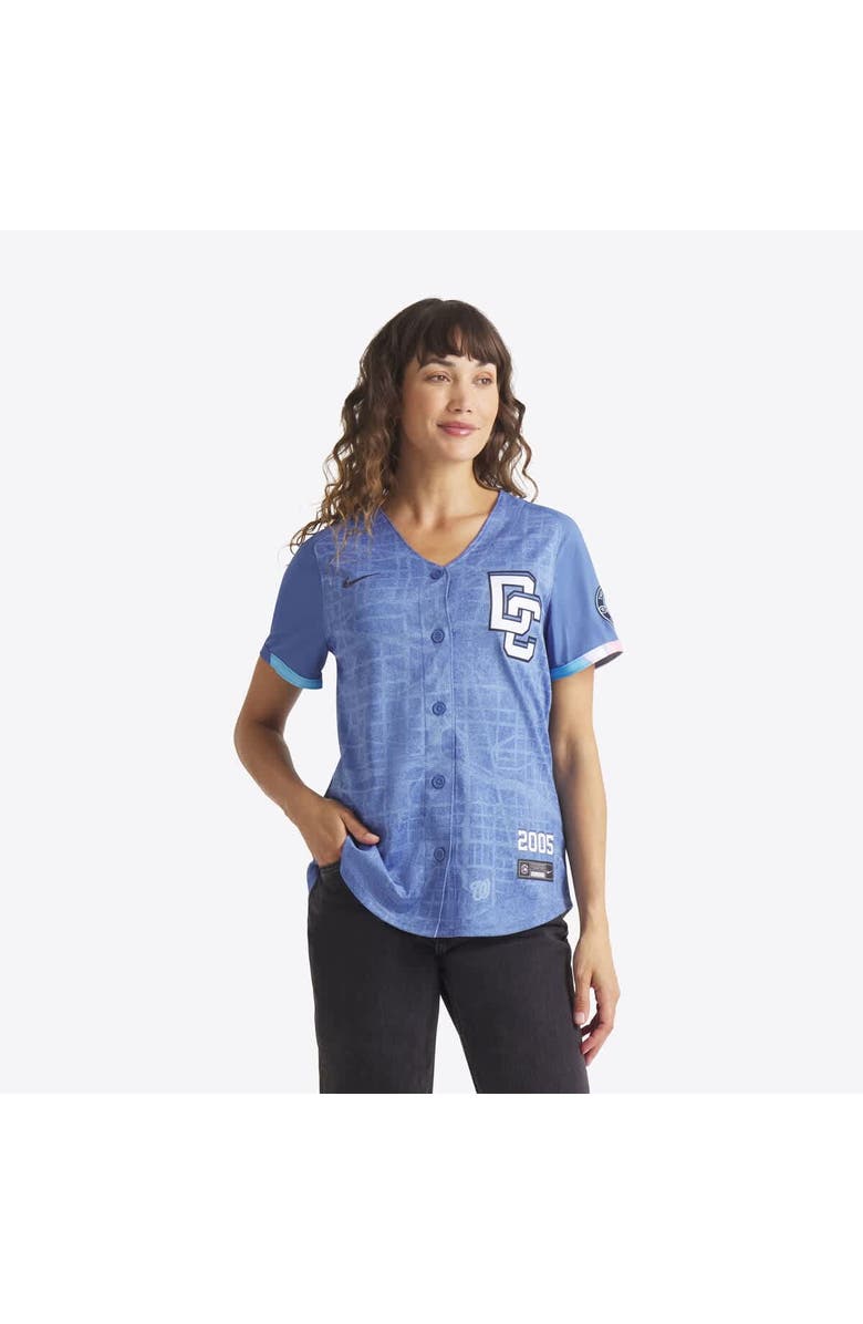 Nike Women's Nike CJ Abrams Blue Washington Nationals 2025 City Connect Limited Jersey, Alternate, color, 