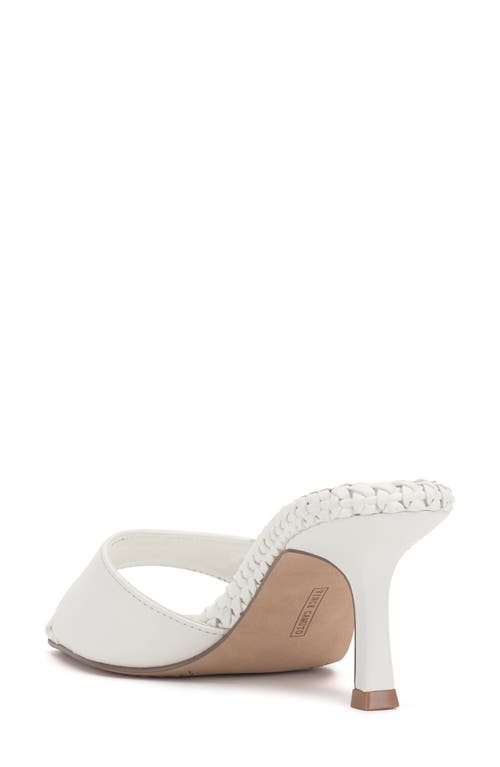 Vince Camuto Women's Emmla Braided-trim Dress Mules In Bianco