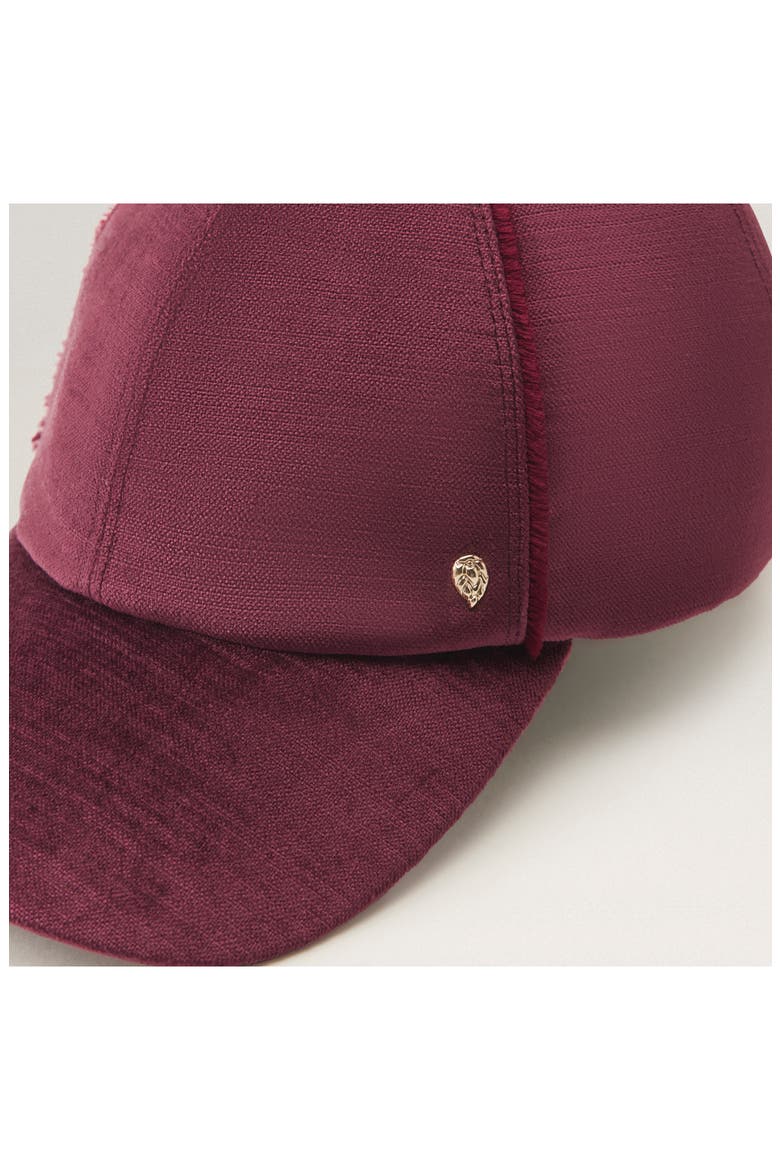 Corinne Velvet Baseball Cap, Alternate, color, FIG
