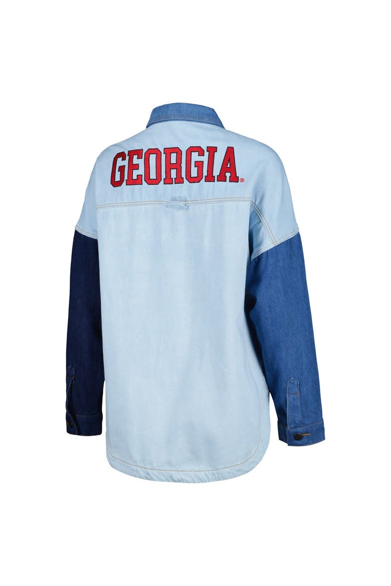 Women's Hype and Vice Denim Georgia Bulldogs Multi-Hit Hometown Full-Snap Jacket, Alternate, color, Denim