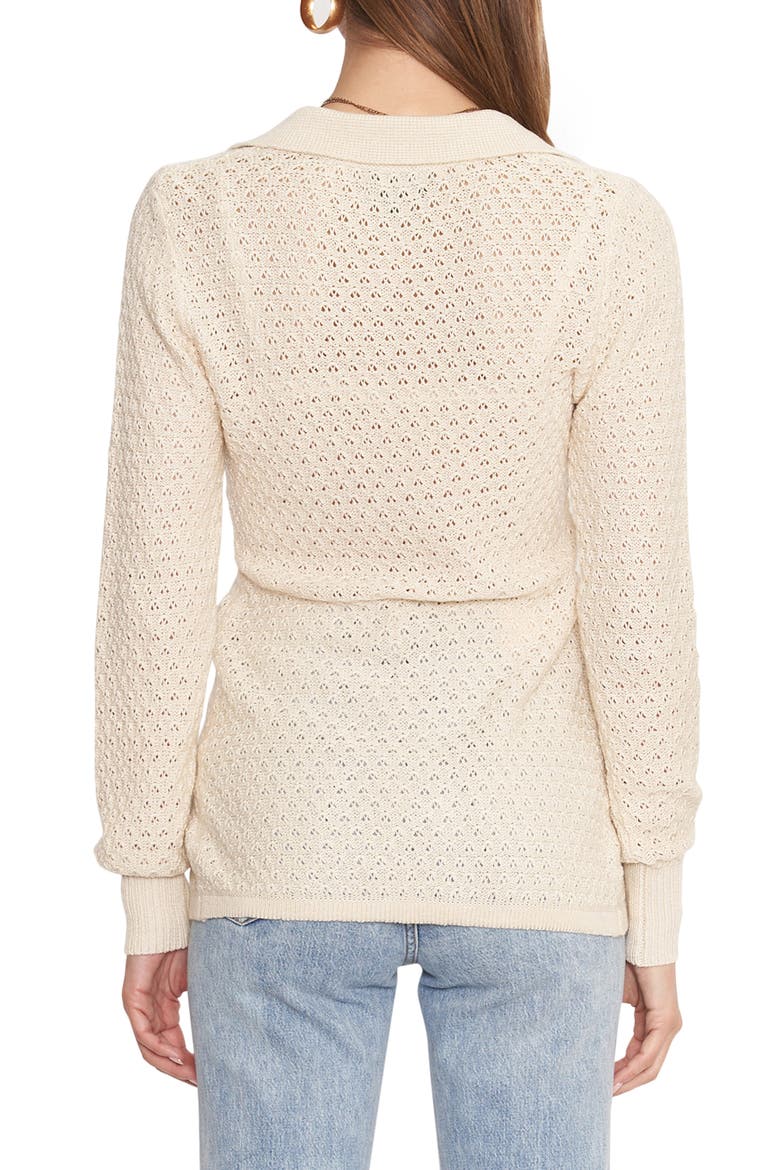 Millie Pointelle Cardigan, Alternate, color, NATURAL