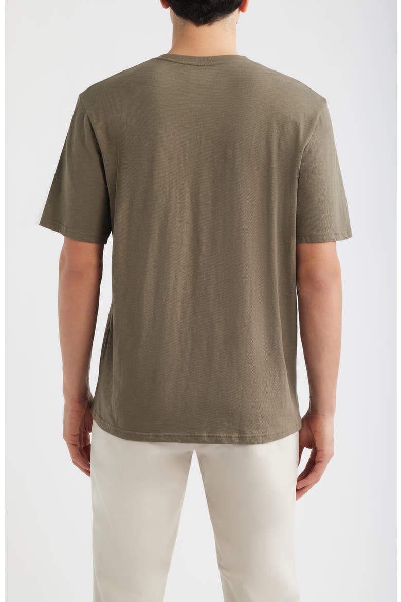 Slub Cotton Crewneck T-Shirt, Alternate, color, OLIVE TUNDRA
