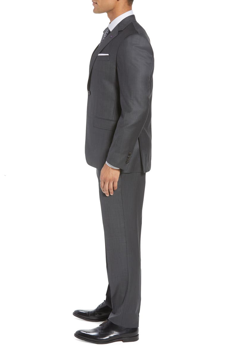 Ted Baker London Jay Trim Fit Solid Wool Suit, Alternate, color, 