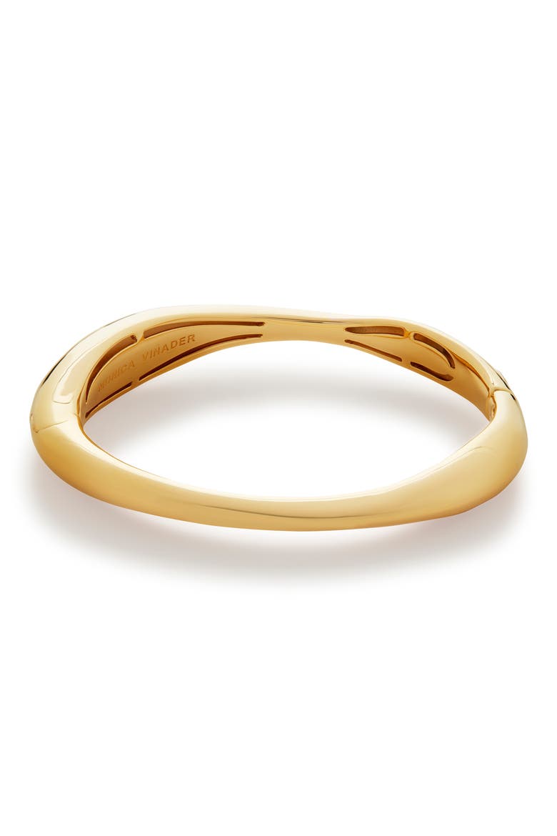 Nura Reef Wide Bangle, Main, color, 18CT GOLD VERMEIL/ STER SILVER