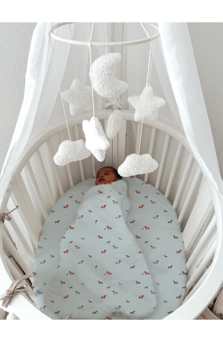 gunamuna Crib Sheet, Alternate, color, Woof