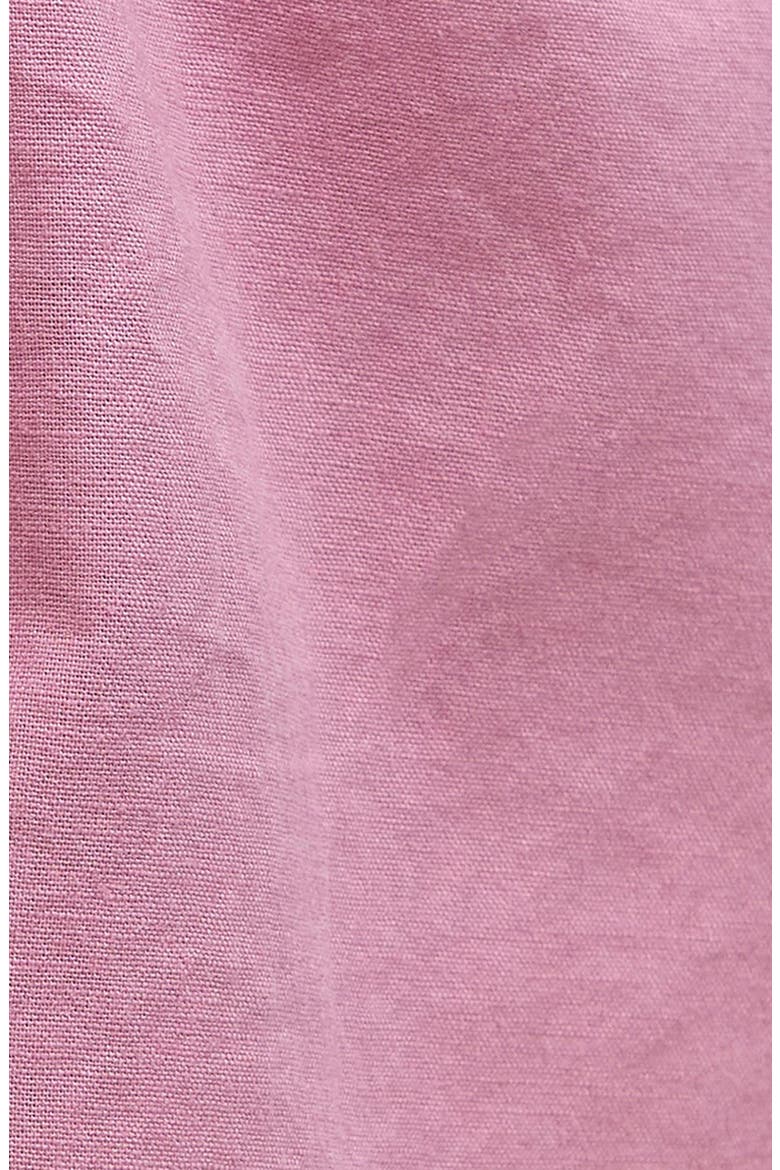 Nelson Garment Dye Cotton & Linen Camp Shirt, Alternate, color, TRUE PINK