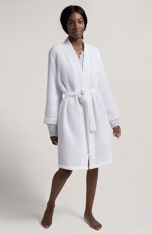 Parachute Gender Inclusive Waffle Knit Cotton Robe In White