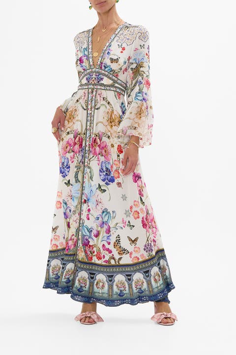 Shaped Waistband Dress With Ruffle Sleeve Monserrate Magic