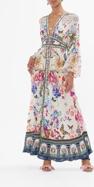 Camilla Shaped Waistband Dress With Ruffle Sleeve Monserrate Magic