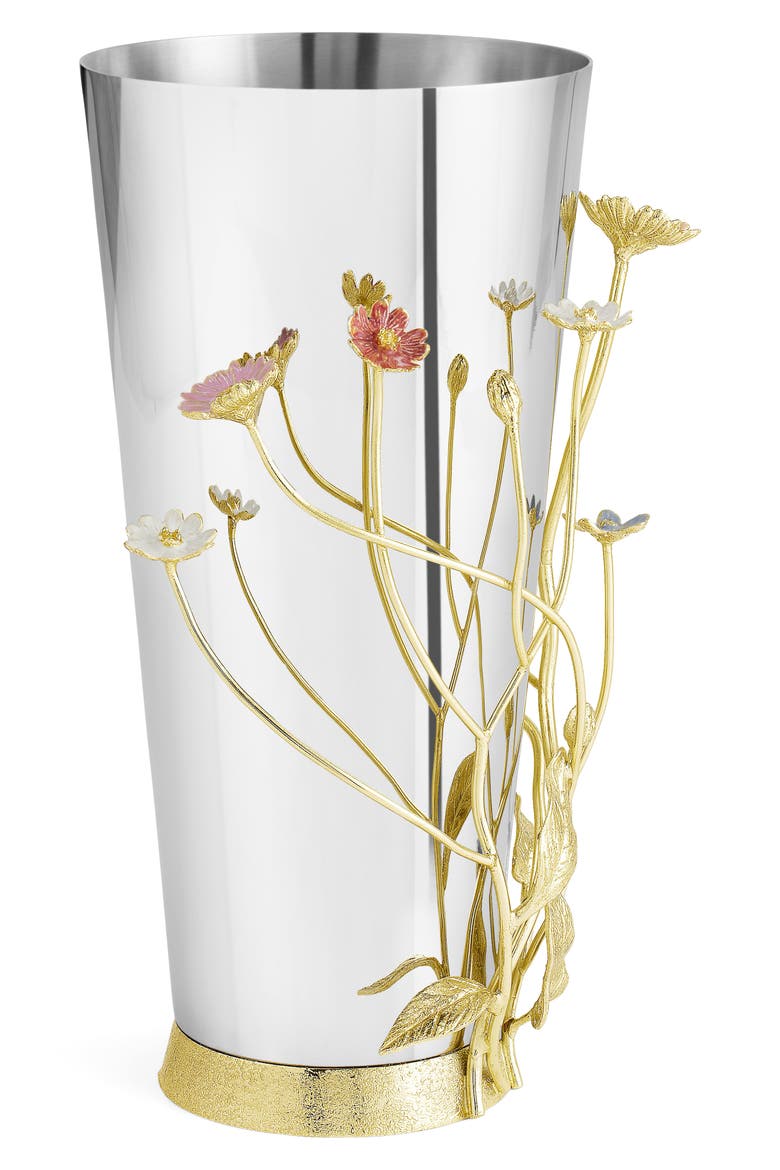 Wildflowers Large Vase, Alternate, color, SILVER MULTI