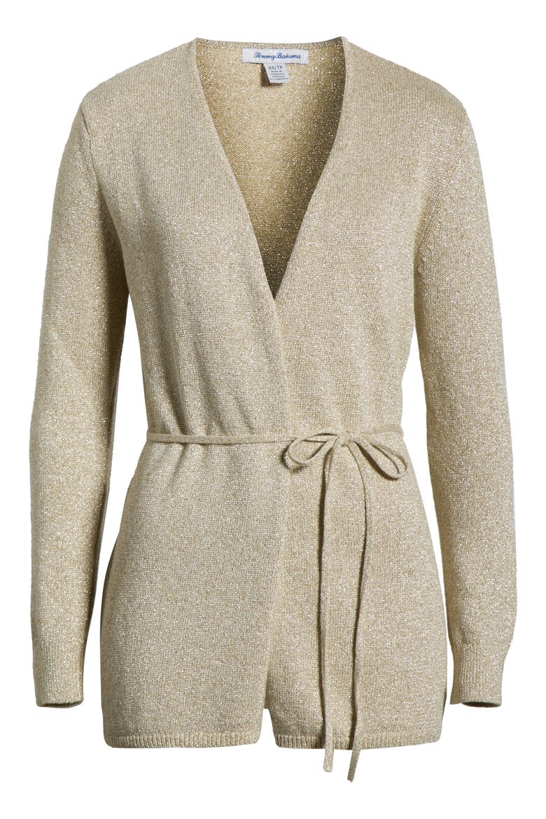 Solstice Bay Belted Cardigan, Alternate, color, SOFT GOLD