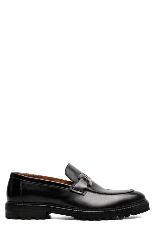 Stacy Adams Hale Moc Toe Loafer In Black