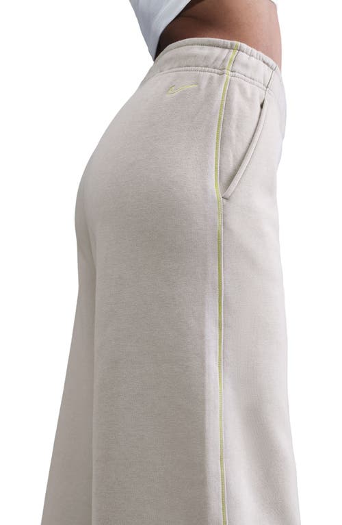 Nike Sportswear Phoenix High Waist Flare Leg Sweatpants In Gray