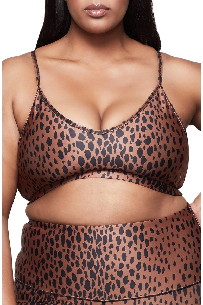 Khloe Animal Bralette, Alternate, color, CHEETAH