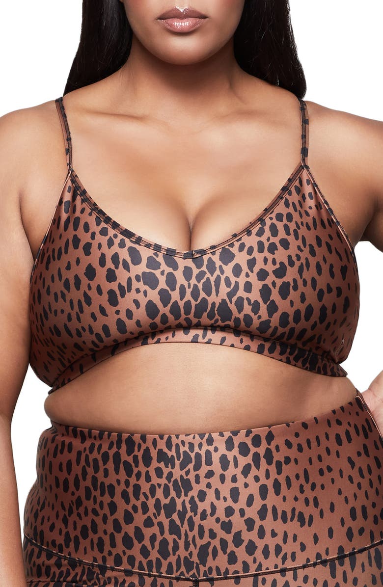 Good American Khloe Animal Bralette, Alternate, color,
