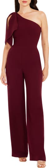 Dress the Population Tiffany One-Shoulder Jumpsuit | Nordstrom
