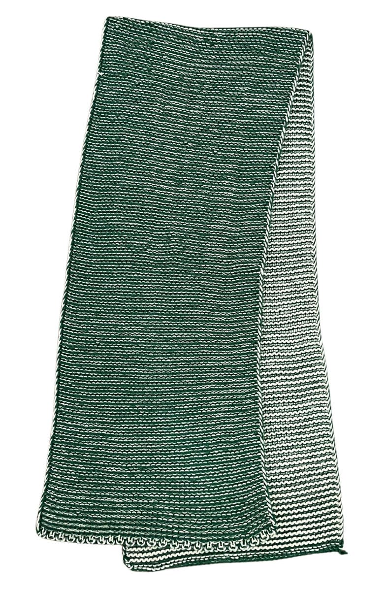MARCUS ADLER Two-Tone Open Knit Scarf, Alternate, color, Green