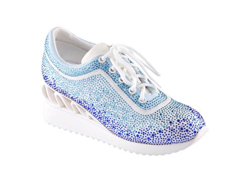 Glitz Fashion Athletic Sneaker On A Spring Look Wedge