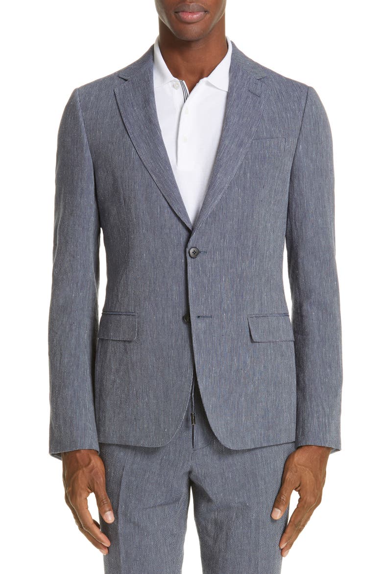 D8 Seersucker Suit, Main, color, NAVY