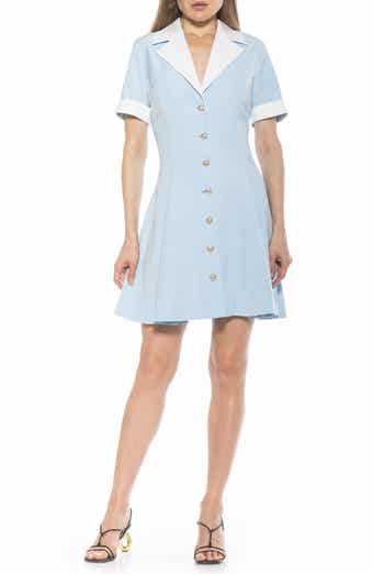 Alexia Admor Linus Short Sleeve Fit & Flare Shirtdress