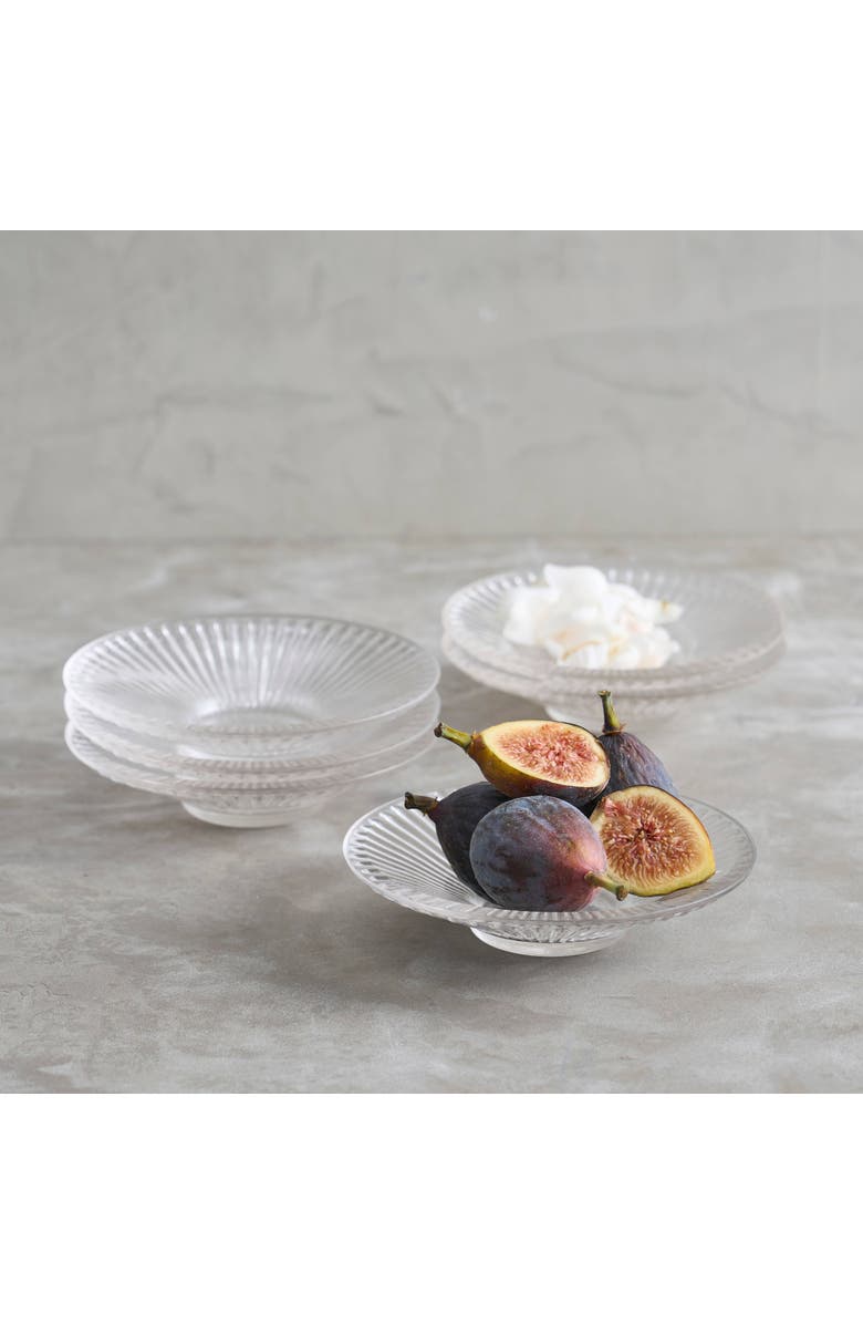 The Collective Clear Glass Small Plates - Set of 6, Main, color, 