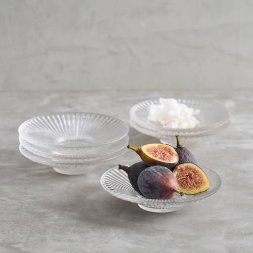 The Collective Clear Glass Small Plates In Clear