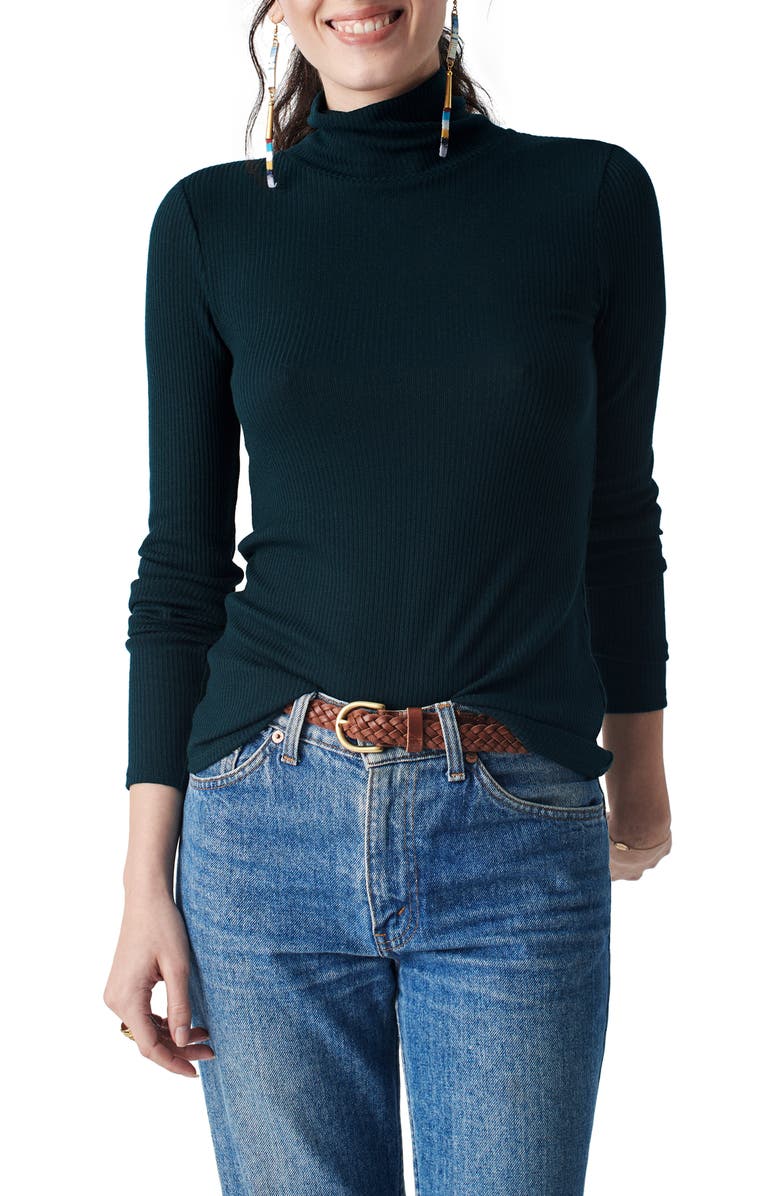 Faherty Legend Roscoe Rib Turtleneck, Main, color, 