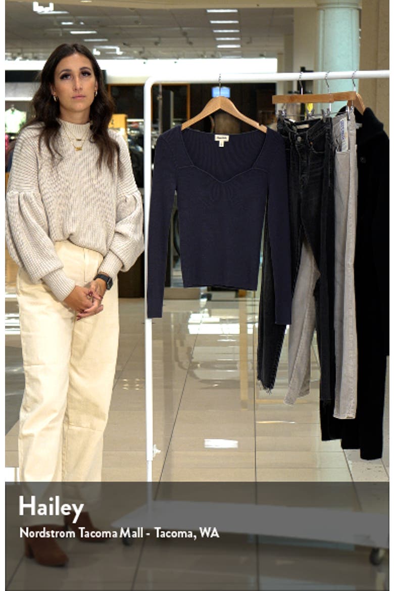 Sweetheart Neck Rib Top video