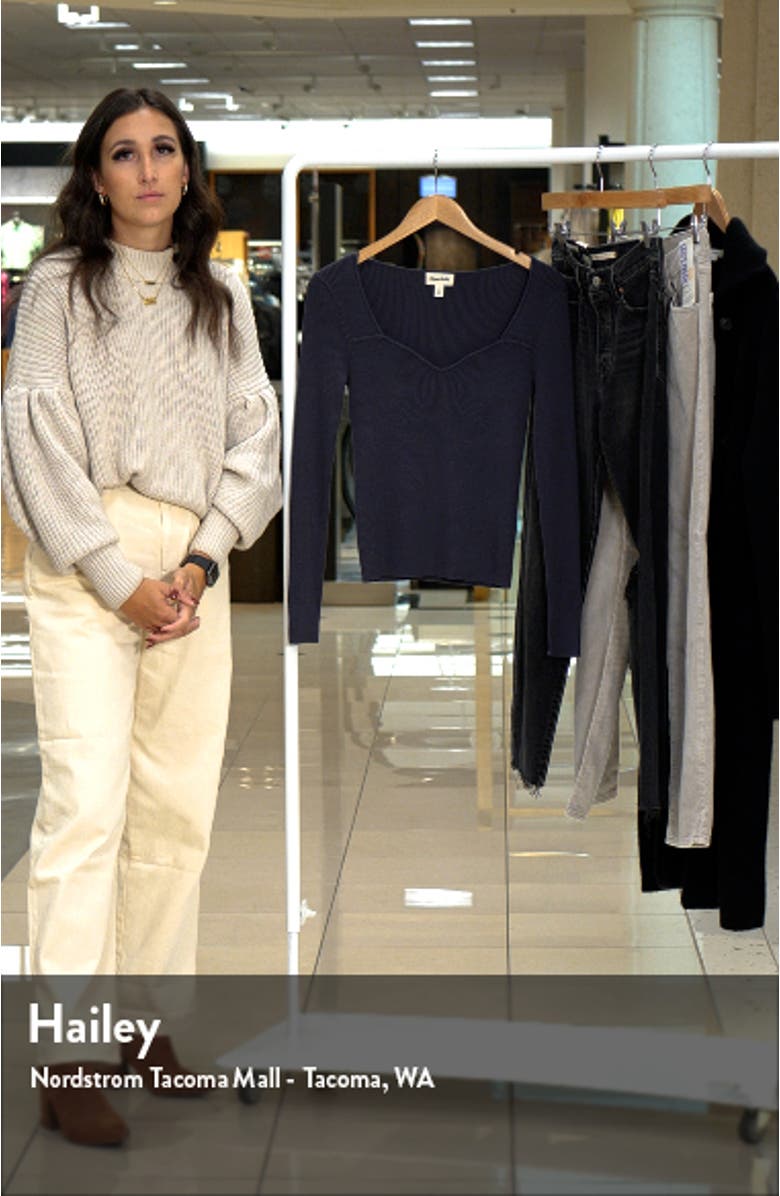 Sweetheart Neck Rib Top, sales video thumbnail