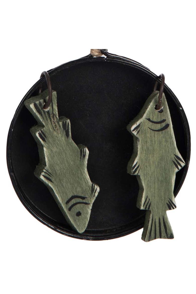 Daily Catch Meal Christmas Tree Ornament, Alternate, color, Black