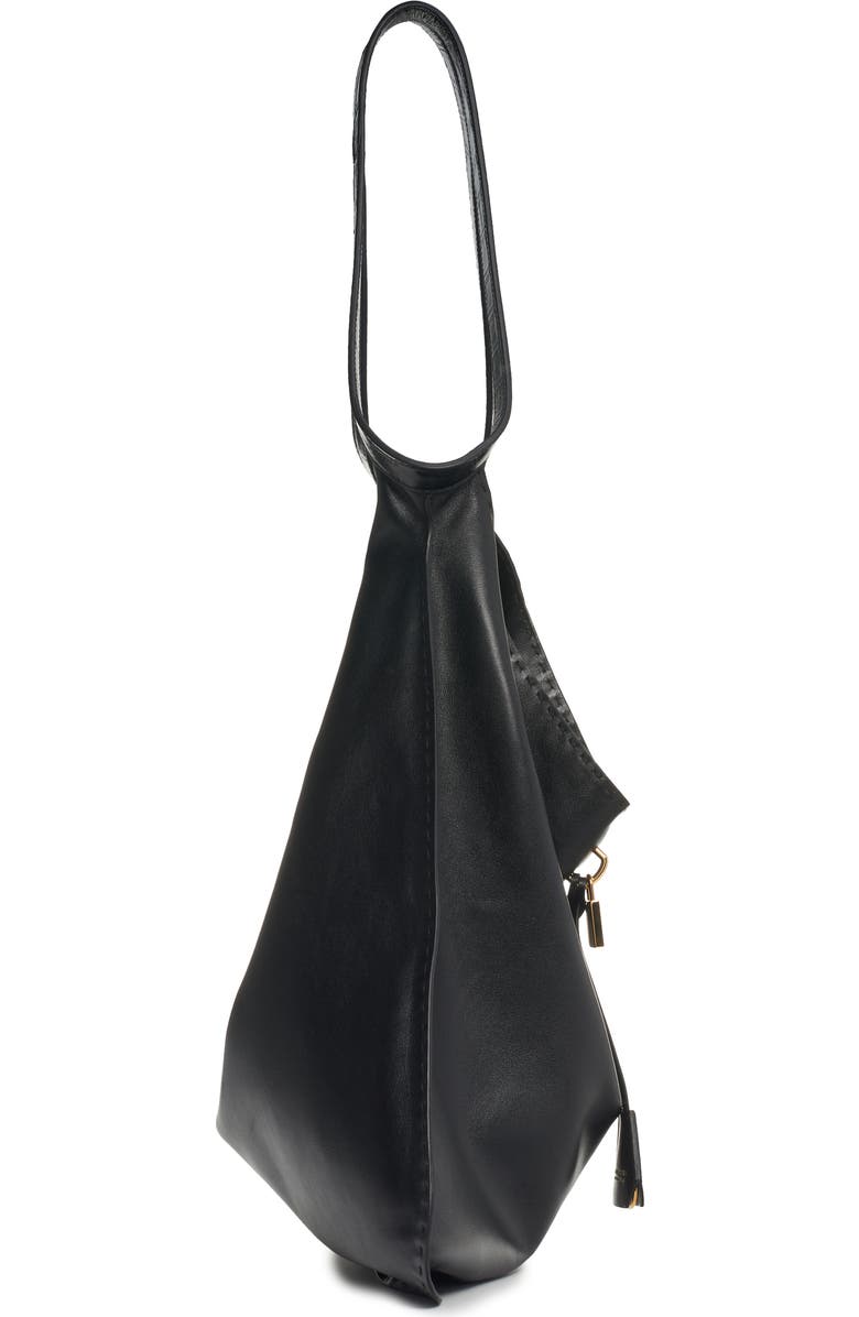 TOM FORD Large Calfskin Leather Bucket Bag, Alternate, color,