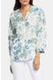 Paulina Tie Dye Recycled Polyester Peasant Top