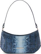 Brahmin Lilibeth Croc Embossed Leather Shoulder Bag
