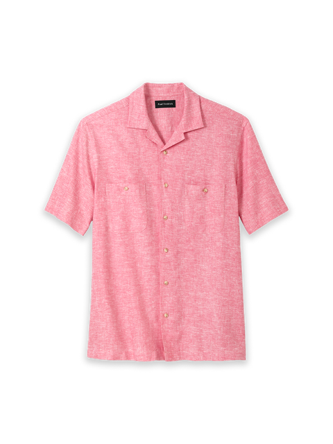 Linen Blend Solid Casual Shirt