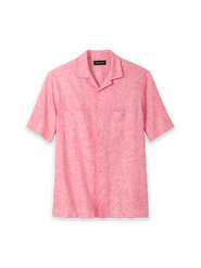 Paul Fredrick Linen Blend Solid Casual Shirt