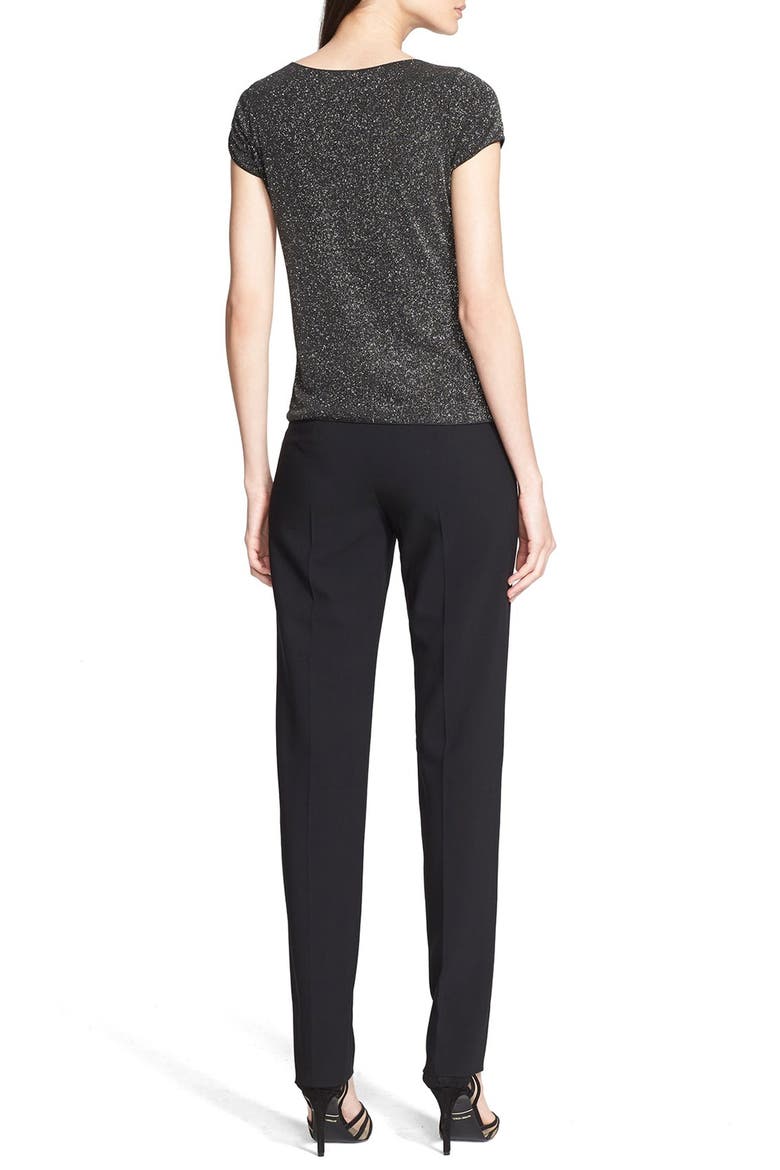 Cap Sleeve Glitter Jersey Top, Alternate, color, MULTI