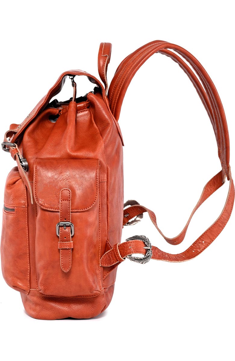 OLD TREND Bryan Leather Backpack, Alternate, color, Cognac