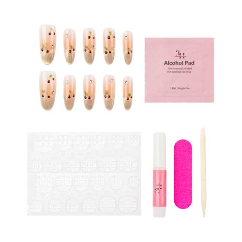 3h Nails Cherry Bloom Luxury Hand Made Press On Nails In Brown
