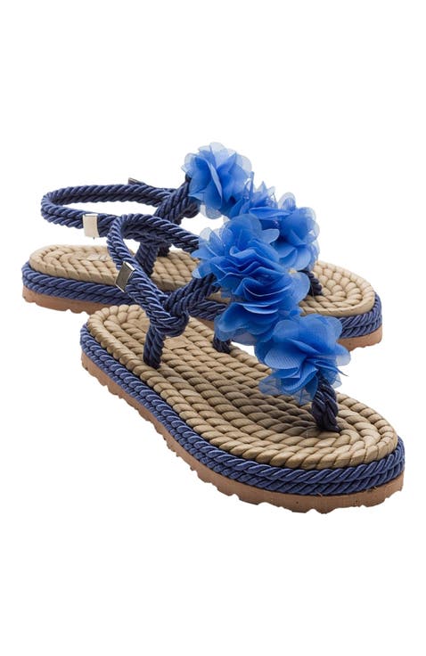 SANTRA Lace-Up Thong Sandals (Women)